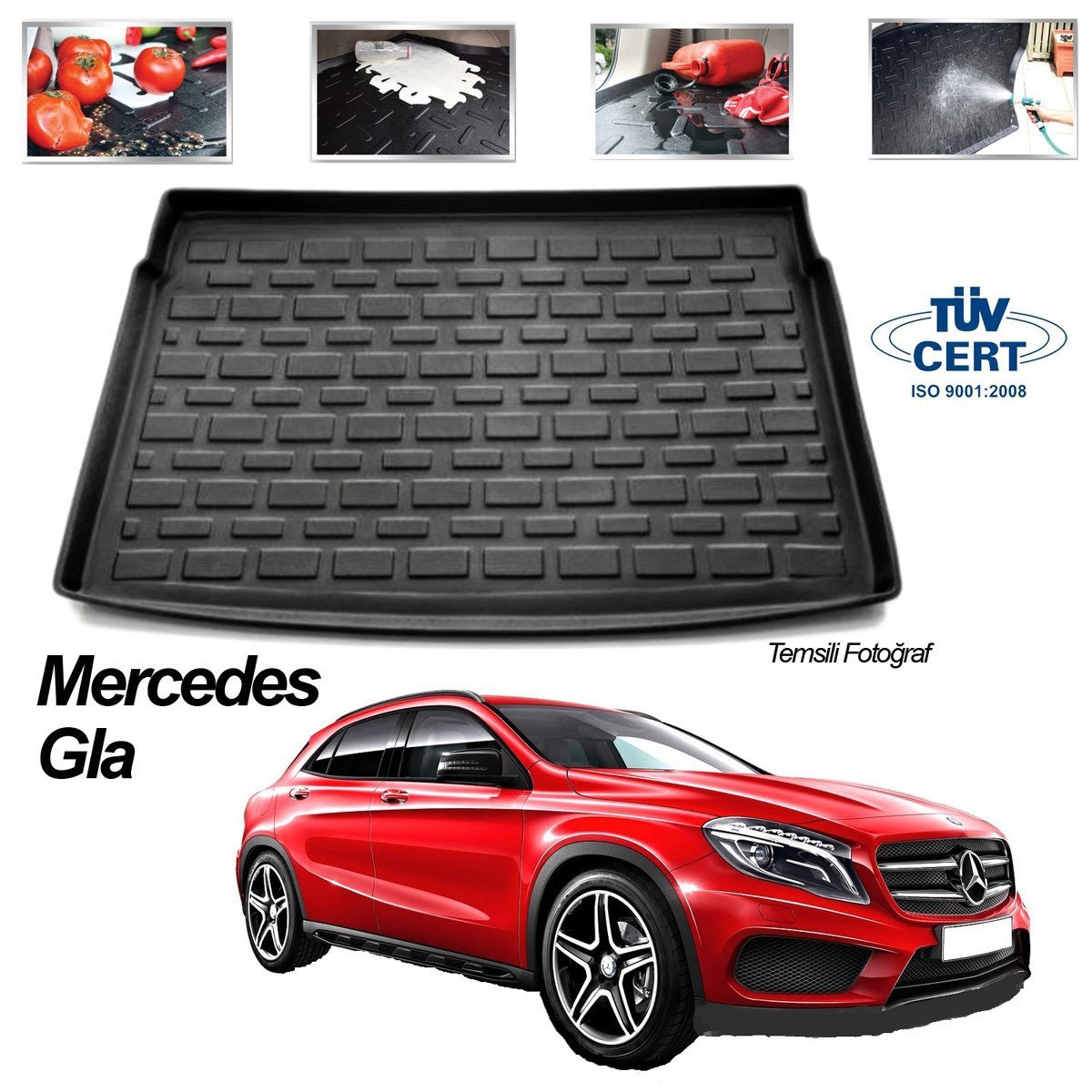 Mercedes Gla Bagaj Havuzu Paspası