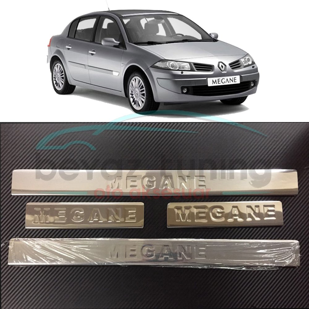 Renault Megane 2 Sedan Kapı Eşiği Nikelajı 2003-2012