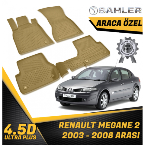 Renault Megane 2 Havuzlu Paspas Bej 4,5D Sahler 2003-2008 Arası