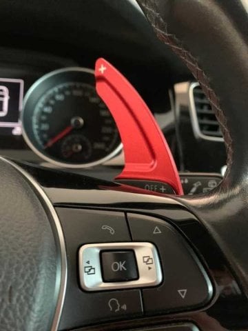 Volkswagen Golf 7 F1 Vites Kulakçık Paddle Shift Kırmızı 2017 Sonrası