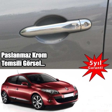 Renault Megane 3 Kapı Kolu Kromu Nikelajı 2009-2015