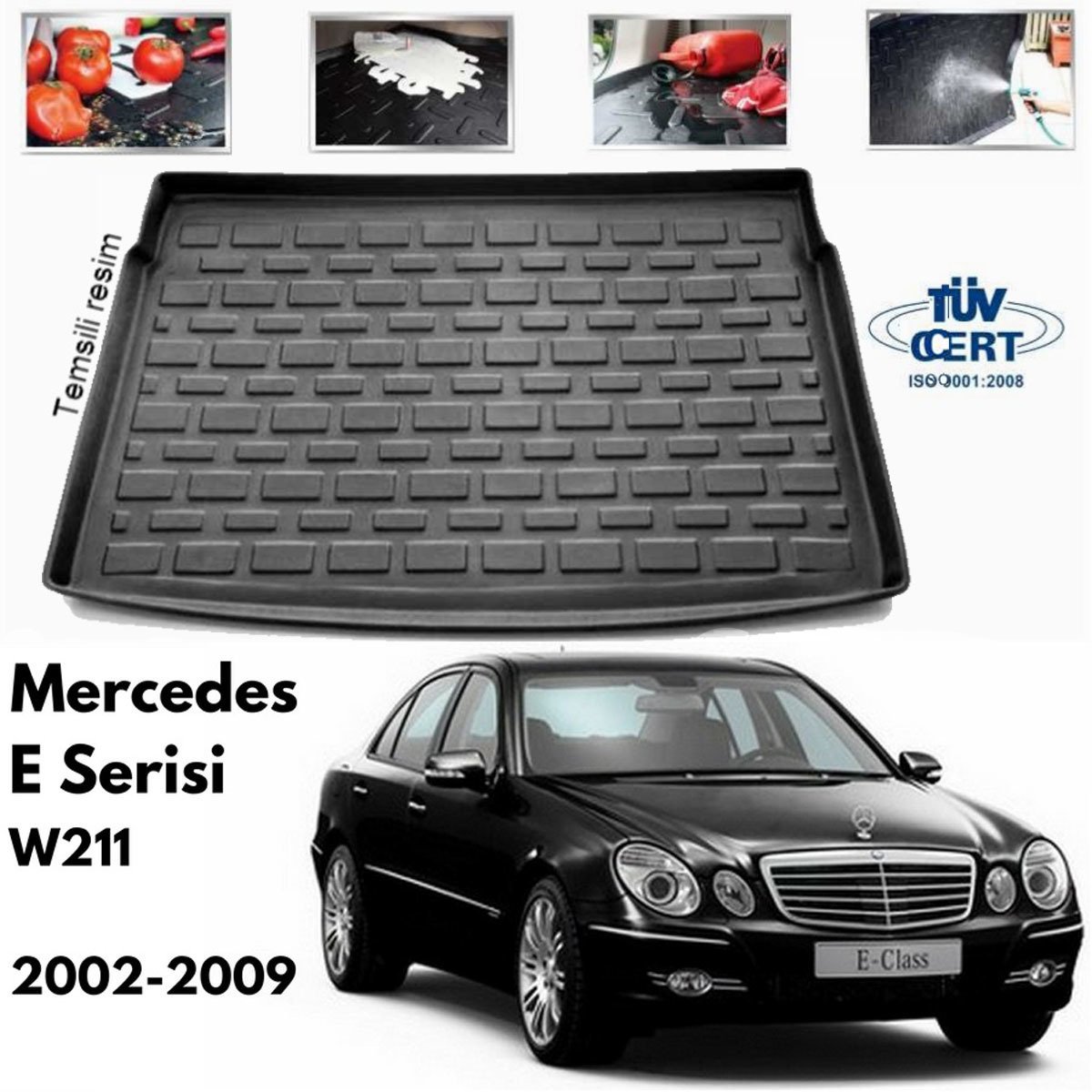 Mercedes W211 E Class Bagaj Havuzu Paspası 2002-2009