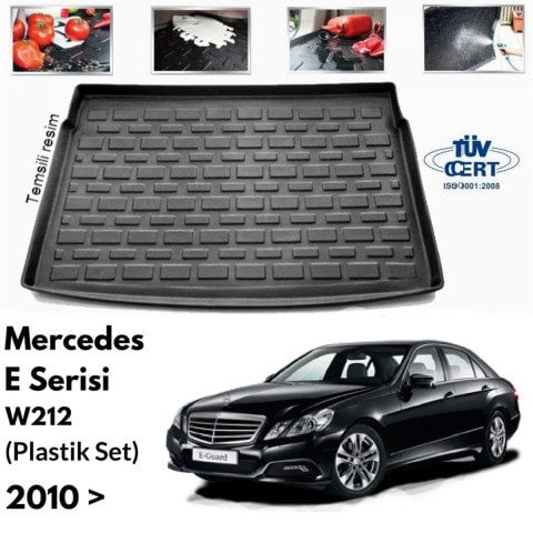 Mercedes W212 E Class Bagaj Havuzu Paspası Plastik Set
