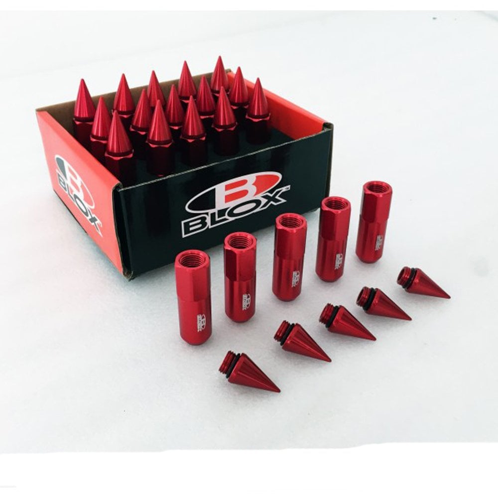 Blox Sivri Bijon Takımı Kırmızı Renk Uzun Bijon