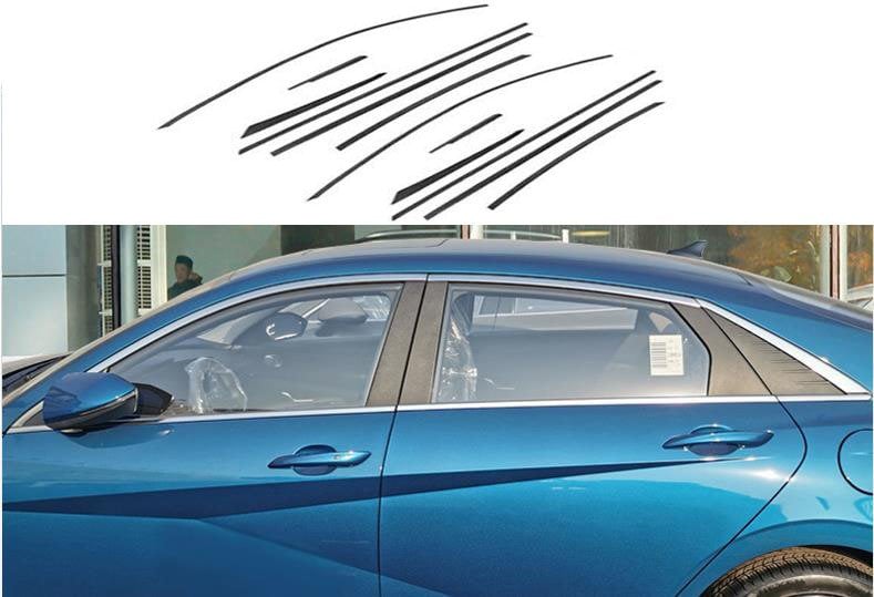Hyundai Elantra Cam Çıtası Çerçevesi Kromu Nikelajı 2021-2022