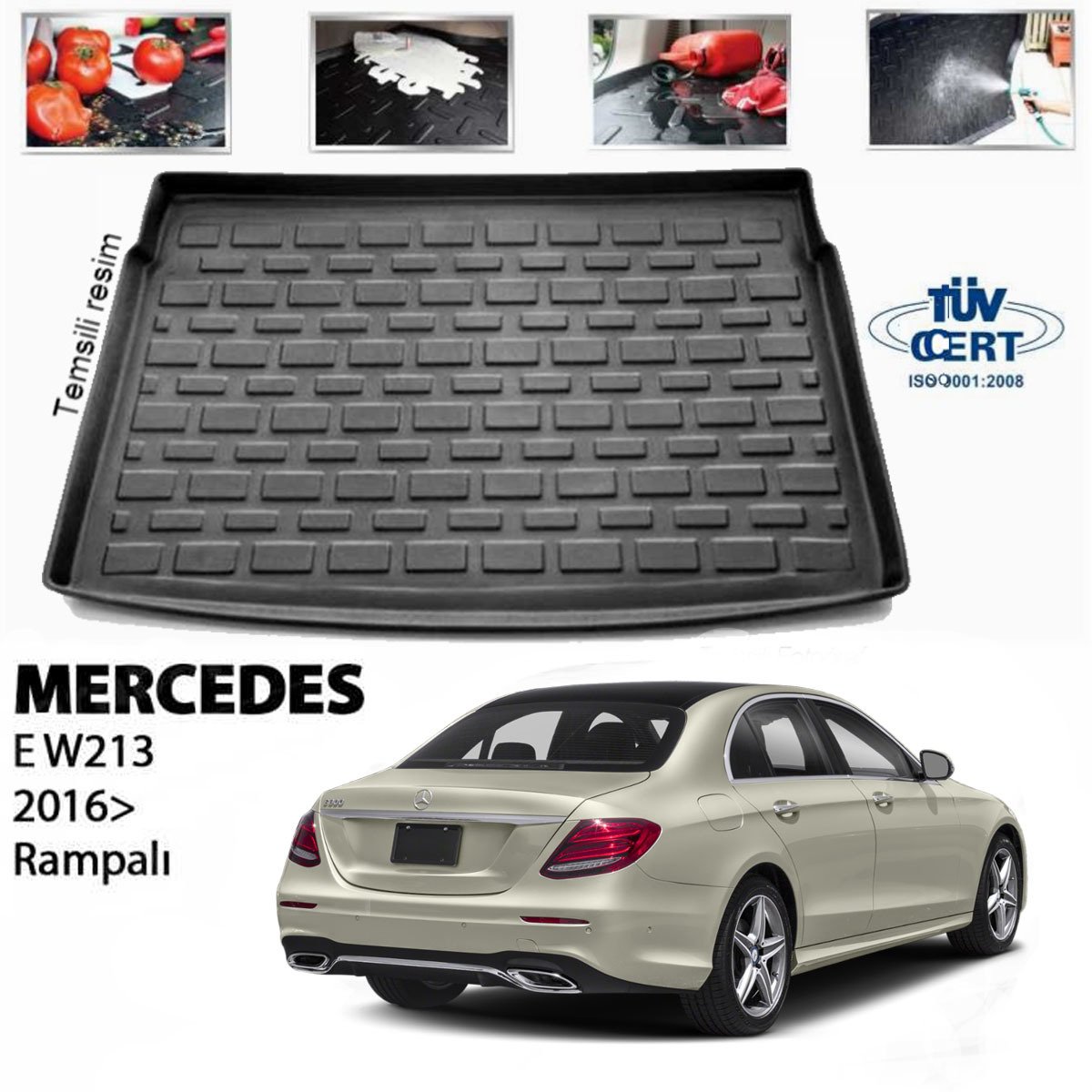 Mercedes W213 E Class Bagaj Havuzu Paspası