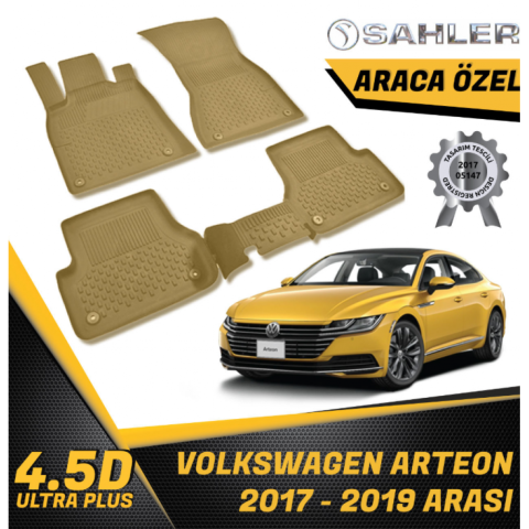 Volkswagen Arteon Havuzlu Paspas Bej 4,5D Sahler 2017-2019 Arası