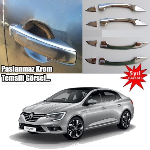 Renault Megane 4 Kapı Kolu Kromu Nikelajı  2016 Sonrası