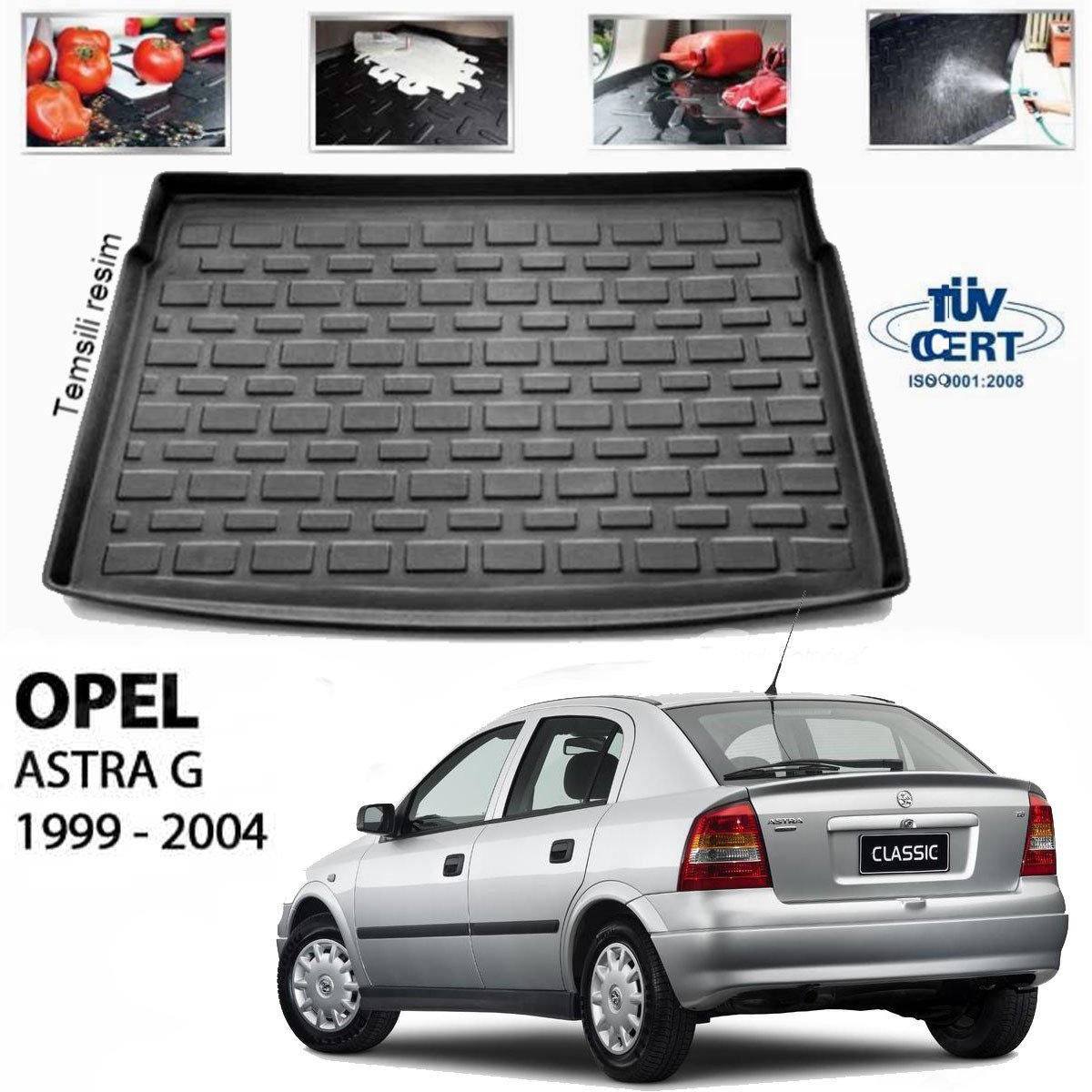 Opel Astra G Bagaj Havuzu Paspası 1999-2004