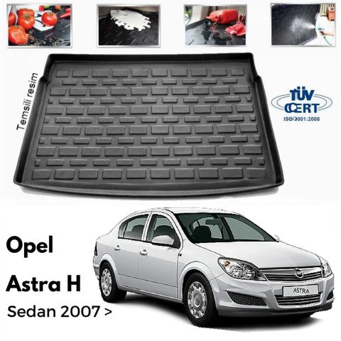 Opel Astra H Sedan Bagaj Havuzu Paspası 2004-2012