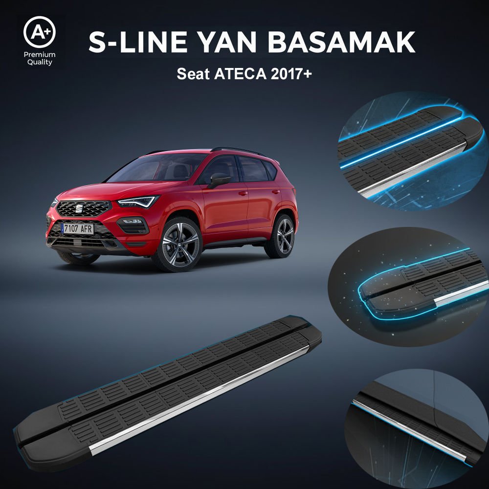 Seat Ateca S-Line Premium Krom Yan Basamak 2017 Sonrası