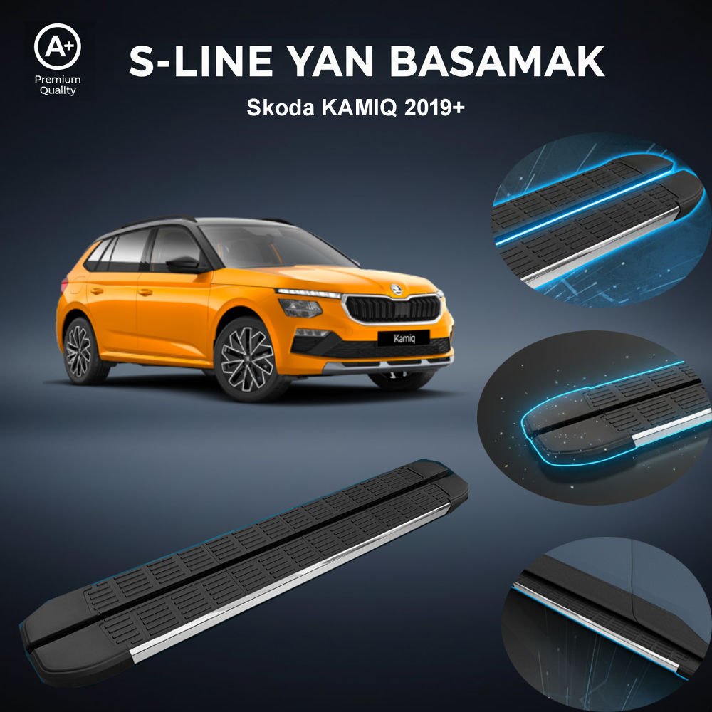 Skoda Kamiq S-Line Premium Krom Yan Basamak 2019 Sonrası