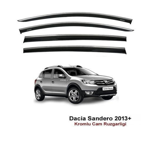 Dacia Sandero Kromlu Cam Rüzgarlığı Niken 2013-2020 Arası