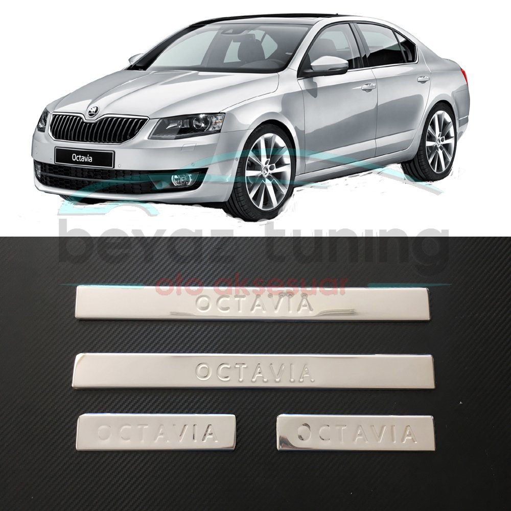 Skoda Octavia Kapı Eşiği Kromu Nkelajı 2013-2017