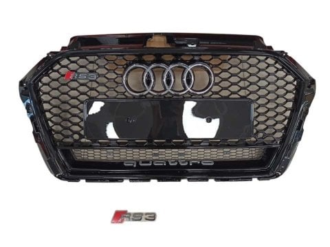 Audi A3 Ön Panjur Izgara RS3 Model Siyah 2016-2021 Arası