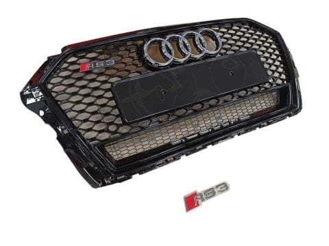 Audi A3 Ön Panjur Izgara RS3 Model Siyah 2016-2021 Arası