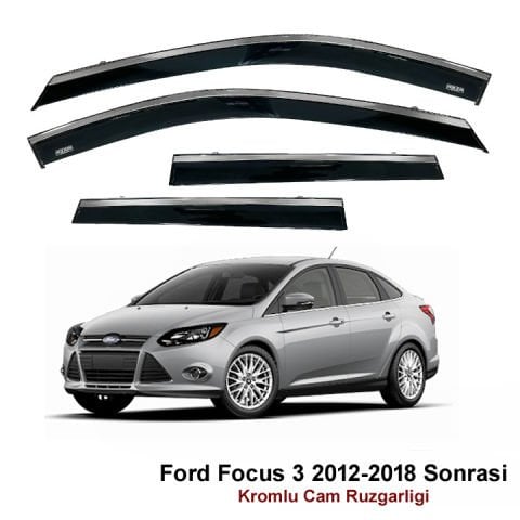 Ford Focus 3 Kromlu Cam Rüzgarlığı Niken 2012-2018
