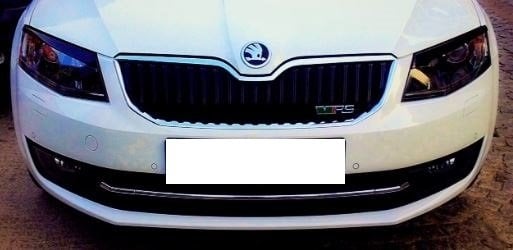 Skoda Octavia Ön Tampon Kaşı Kromu Nkelajı 2013-2017