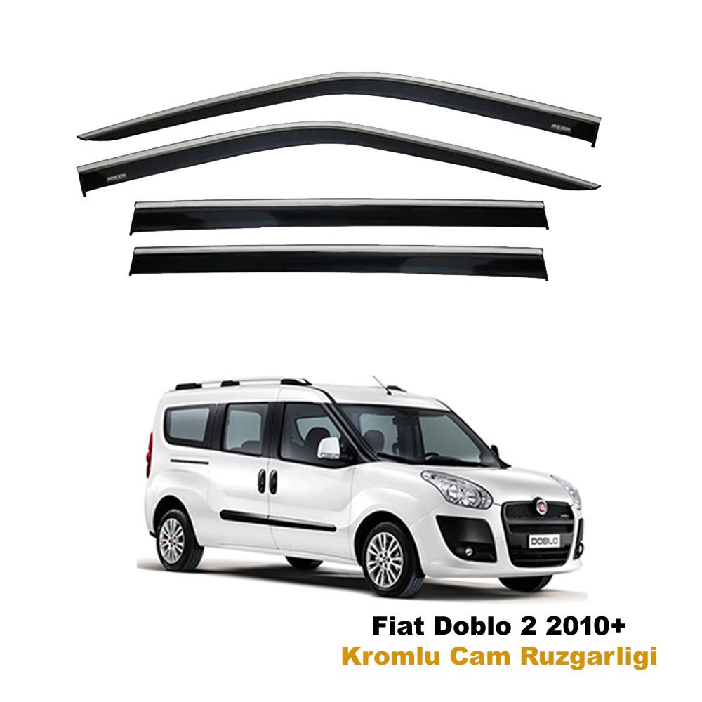 Fiat Doblo 2 Kromlu Cam Rüzgarlığı Niken 2010 Sonrası