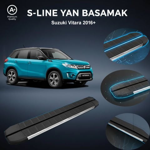 Suzuki Vitara S-Line Premium Krom Yan Basamak 2016 Sonrası
