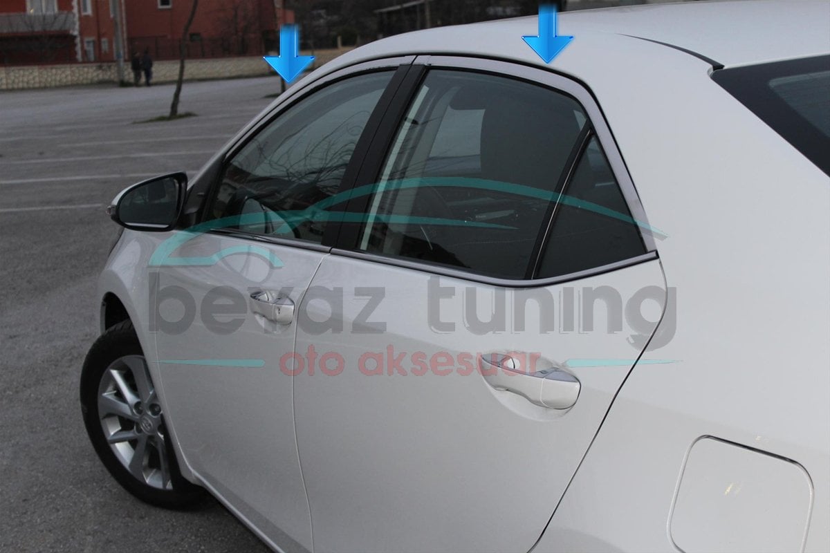 Toyota Corolla Üst Cam Çitası Kromu Nikelajı 2013-2018