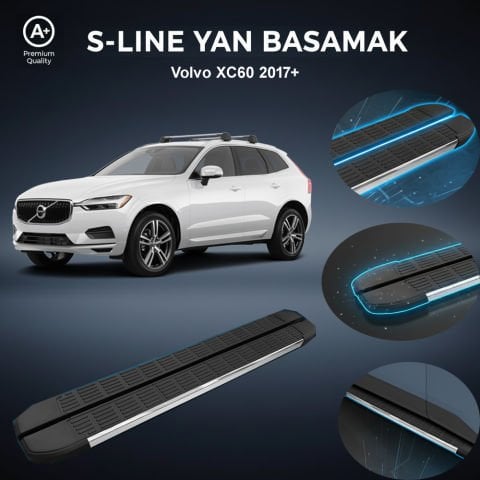 Volvo XC60 S-Line Premium Krom Yan Basamak 2017 Sonrası