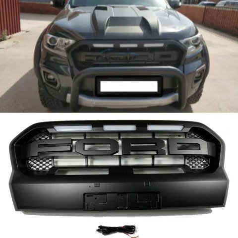 Frd Ranger T8 Ön Panjur Izgara Büyük Ledli Wildtrak 2019 Sonrası