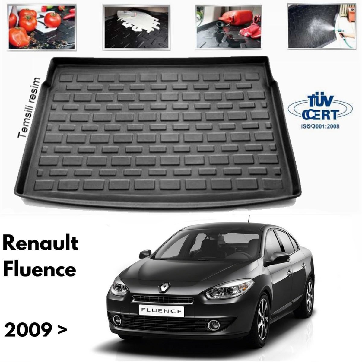 Renault Fluence Bagaj Havuzu Paspası