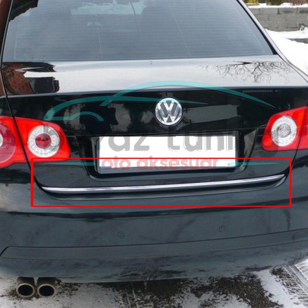 Volkswagen Jetta Bagaj Alt Kromu Nikelajı 2005-2011