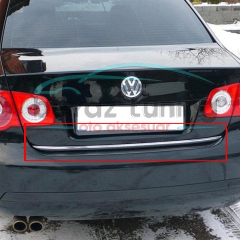 Volkswagen Jetta Bagaj Alt Kromu Nikelajı 2005-2011