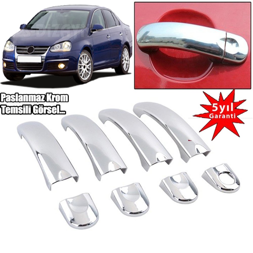 Volkswagen Jetta Kapı Kolu Kromu Nikelajı 2005-2010
