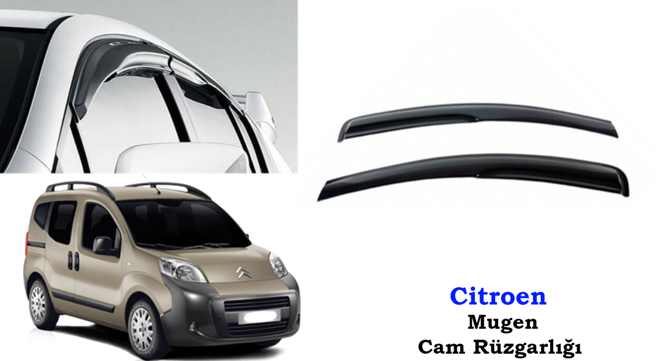 Citroen Nemo Mugen Cam Kenar Rüzgarlığı 2012