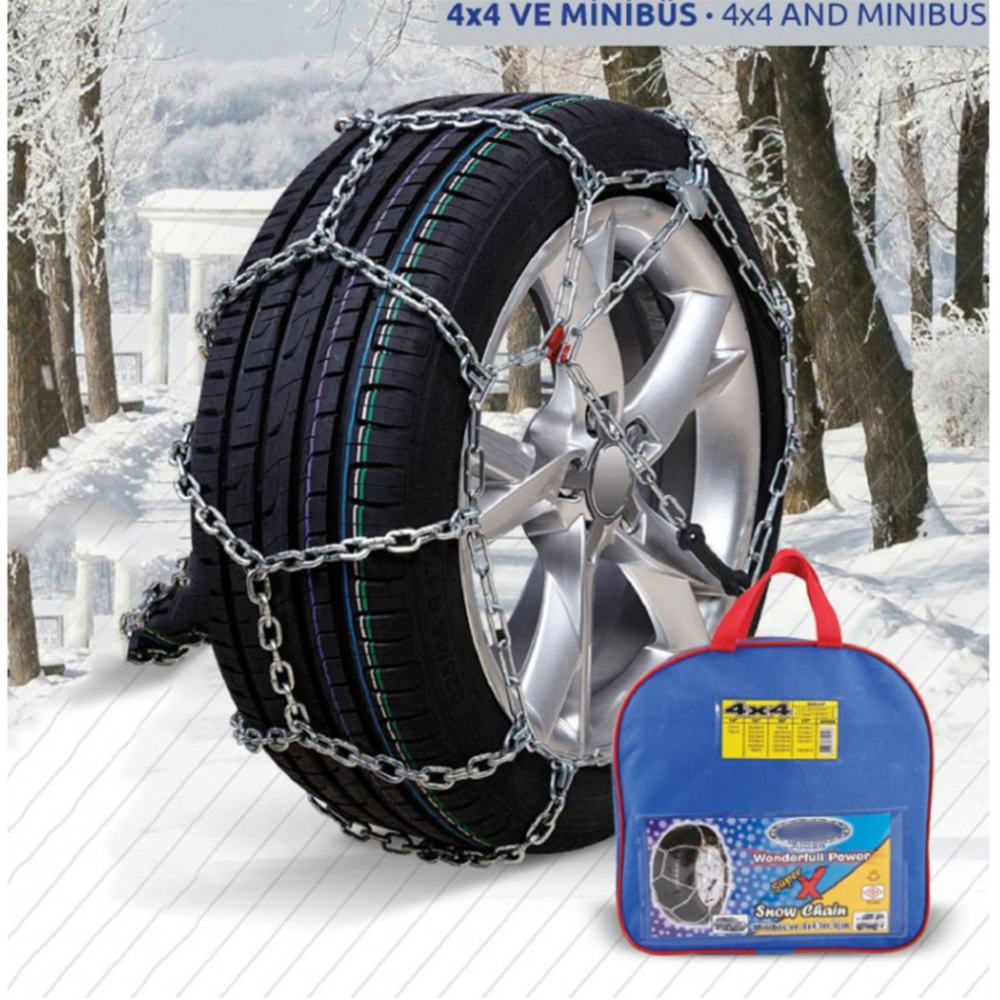 Araç Kar Patinaj Zinciri Mahmuzlu 4x4 245x70xR16
