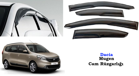 Dacia Lodgy Mugen Cam Kenar Rüzgarlığı 2013-