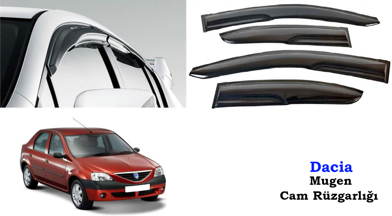Dacia Logan Mugen Cam Kenar Rüzgarlığı 2004-2012