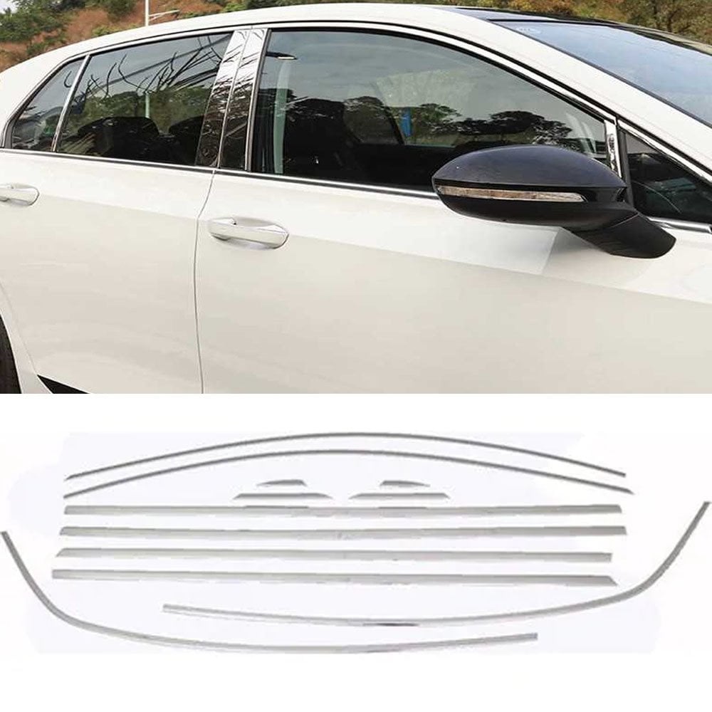 Volkswagen Golf 8 Cam Çıtası Kromu Nikelaj Komple 2020 Sonrası