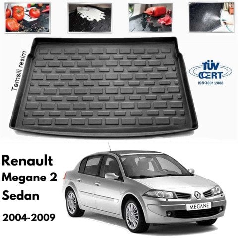 Renault Megane 2 Sedan Bagaj Havuzu Paspası 2003-2009