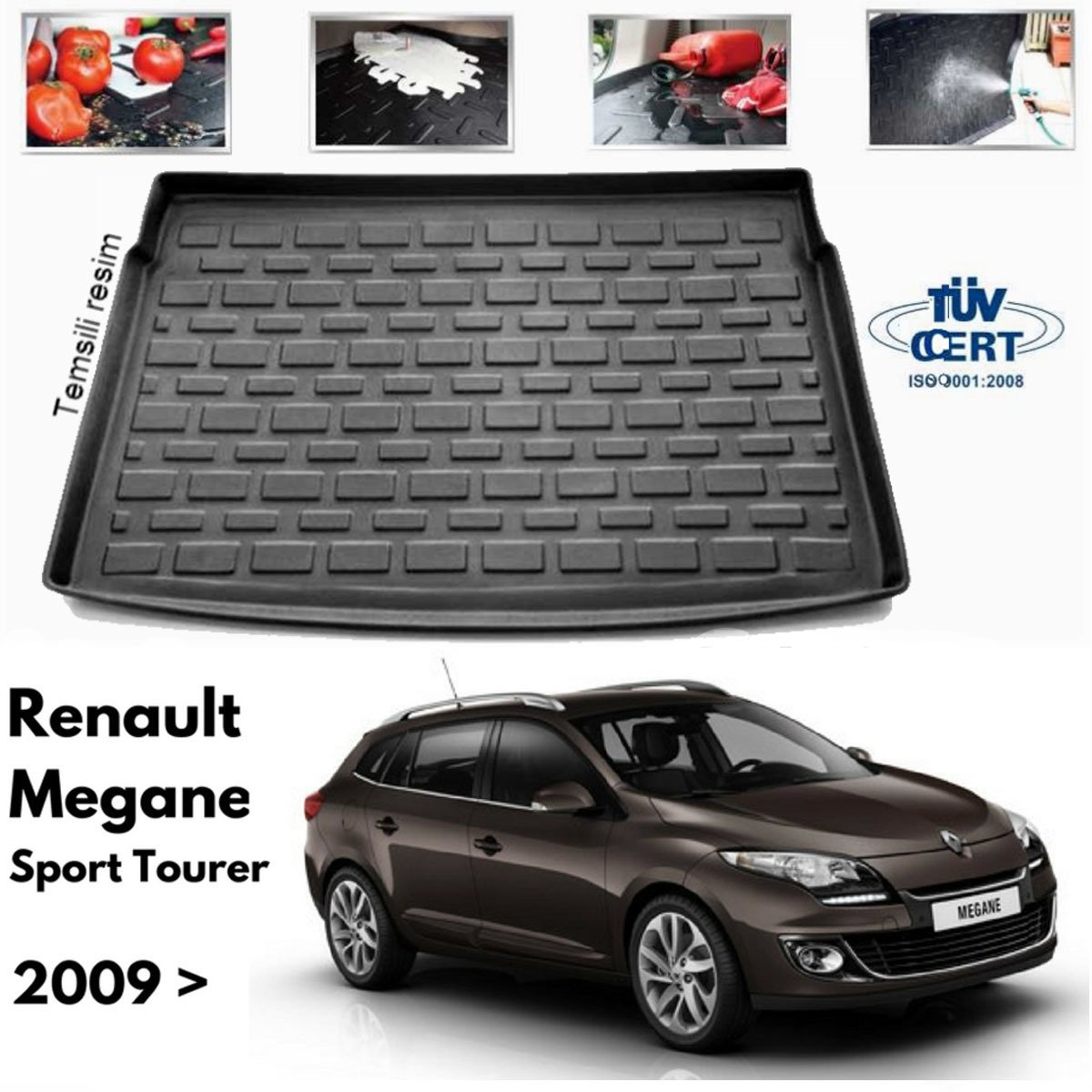 Renault Megane Sport Tourer Bagaj Havuzu Paspası