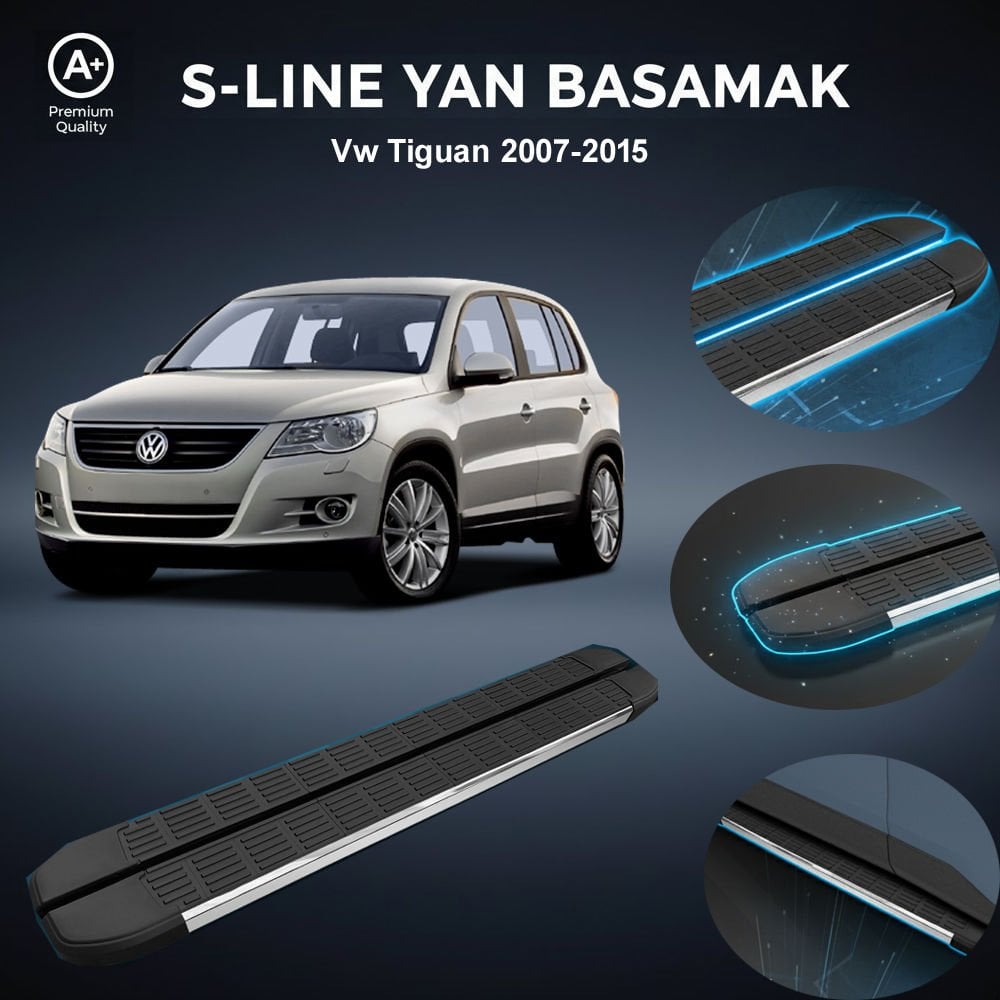 VW Tiguan S-Line Premium Krom Yan Basamak 2007-2015