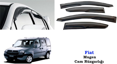 Fiat Doblo 1 Mugen Cam Kenar Rüzgarlığı 2001-2009 2li