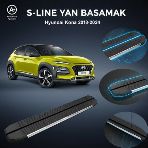 Hyundai Kona  S-Line Premium Krom Yan Basamak  2018-2024