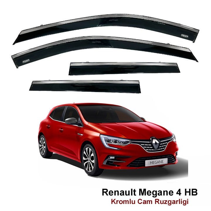 Renault Megane 4 HB Kromlu Cam Rüzgarlığı Niken
