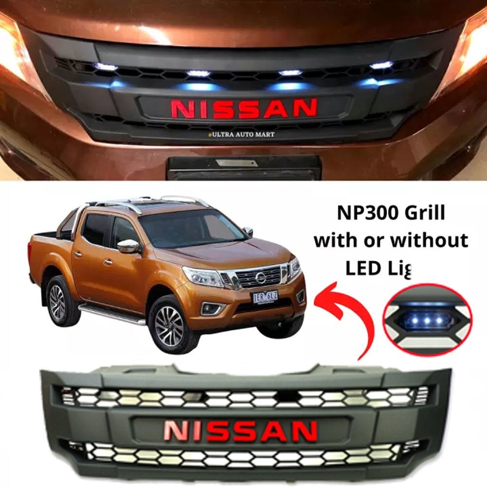 Nissan Navara Ön Panjur Izgara Np300 Ledli 2015-2020 Arası