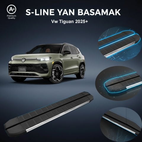 Vw Tiguan S-Line Premium Krom Yan Basamak  2025 Sonrası