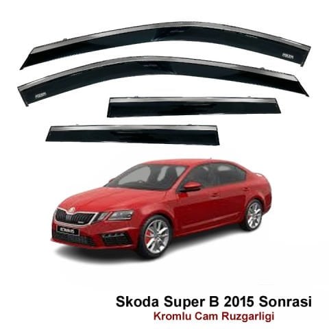 Skoda Süper B Kromlu Cam Rüzgarlığı Niken 2015 Sonrası