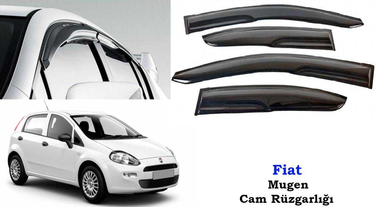 Fiat Punto Mugen Cam Kenar Rüzgarlığı 2011-