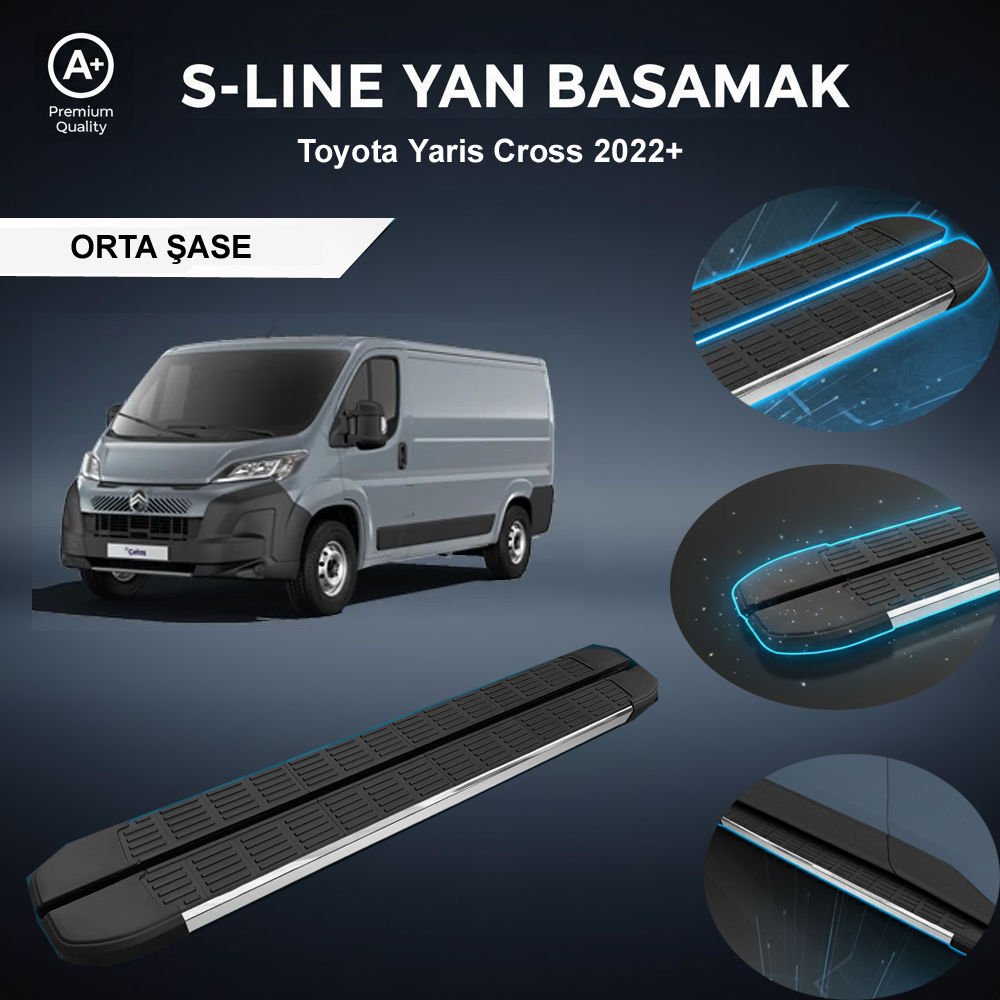 Citroen Jumper Orta S-Line Premium Krom Yan Basamak   2006-2022