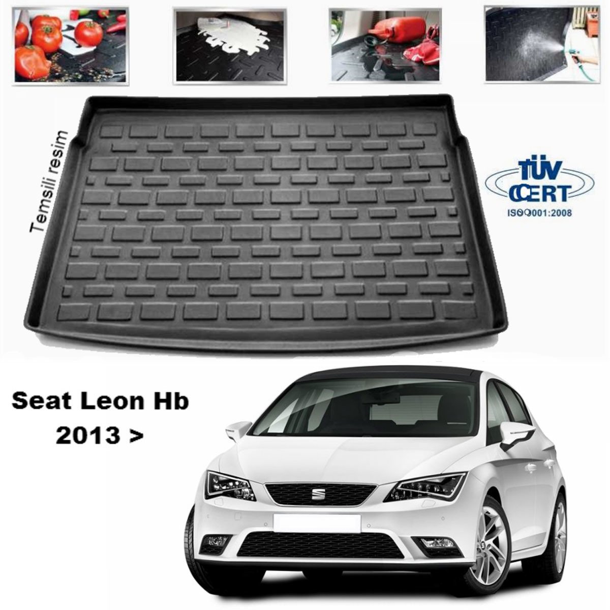 Seat Leon Bagaj Havuzu Paspası 2013 Sonrası