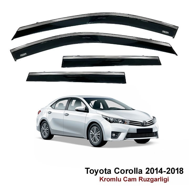 Toyota Corolla Kromlu Cam Rüzgarlığı Niken 2014-2018