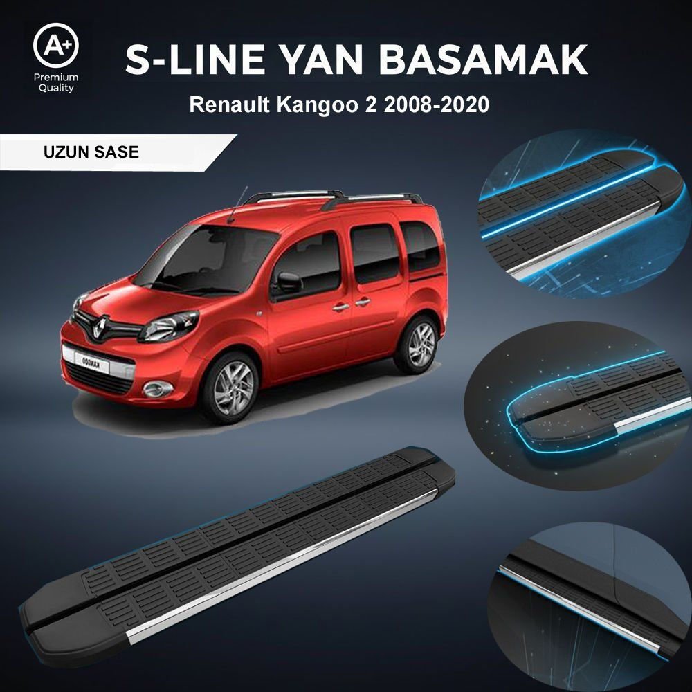Renault Kangoo Uzun S-Line Premium Krom Yan Basamak  2008-2020